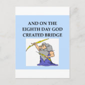 bridgespeler briefkaart (Voorkant)