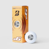 Bridgestone e6 golfballen met metallisch monogram (Verpakking)