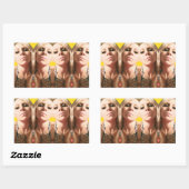 Bridget Cubed Rechthoekige Sticker (Vel)