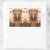 Bridget Cubed Rechthoekige Sticker (Tas)