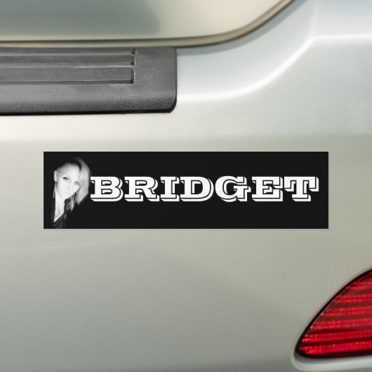 BRIDGET EVANS BUMPERSTICKER (Op auto)