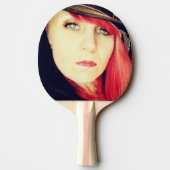 Bridget Evans Ping Pong Paddle Tafeltennisbatje (Achterkant)
