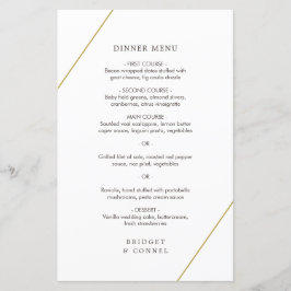 Bridget Geometrisch Modern Trouwmenu