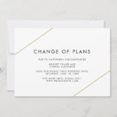 Bridget geometrische moderne bruiloft aankondiging (Voorkant)