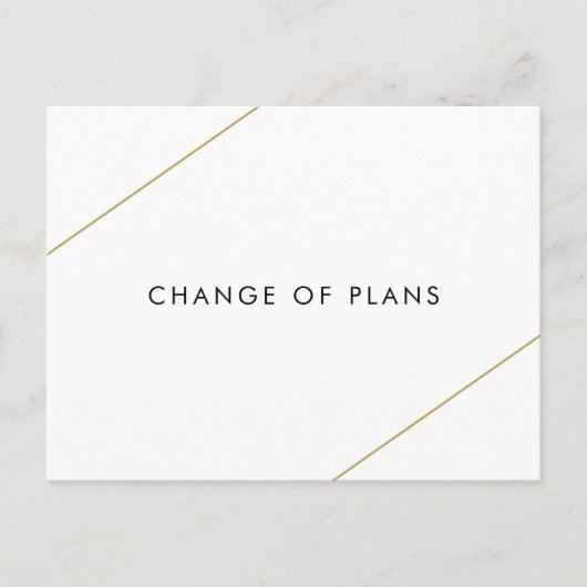 Bridget geometrische moderne bruiloft aankondigingskaart (Voorkant)