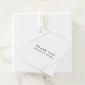 Bridget geometrische moderne bruiloft bedankjes labels (In situ)