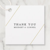 Bridget geometrische moderne bruiloft bedankjes labels (Voorkant)