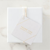 Bridget geometrische moderne bruiloft bedankjes labels (Met doos)