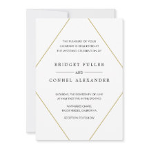 Bridget geometrische moderne bruiloft