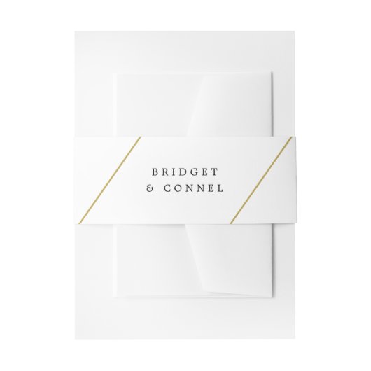 Bridget Geometrische Moderne Trouw Uitnodigingen Wikkel (Voorkant Voorbeeld)