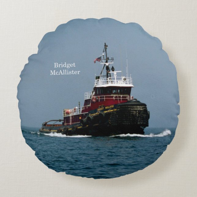 Bridget McAllister-ronde kussen (Voorkant)