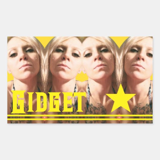 Bridget Yellow Star Sticker (Voorkant)