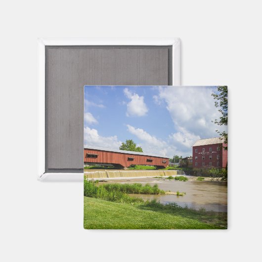 Bridgeton Bridge en Mill Magneet (Voorkant / Achterkant)