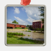 Bridgeton Bridge en Mill Metalen Ornament (Voorkant)