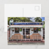 Bridgetown Barbados Bar Briefkaart (Voorkant / Achterkant)
