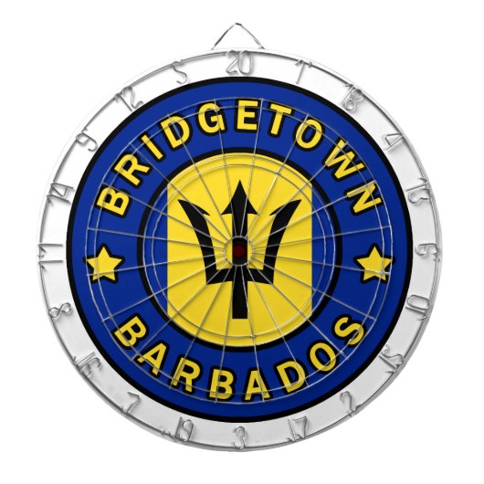 Bridgetown Barbados Dartbord (Voorkant)