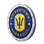 Bridgetown Barbados Dartbord (Voorkant Rechts)