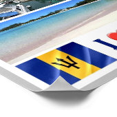 Bridgetown - Barbados - - Downtown - I Love - Poster (Hoek)