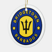Bridgetown Barbados Keramisch Ornament (Links)