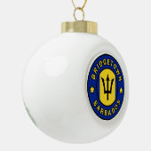 Bridgetown Barbados Keramische Bal Ornament (Links)