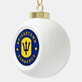 Bridgetown Barbados Keramische Bal Ornament (Rechts)