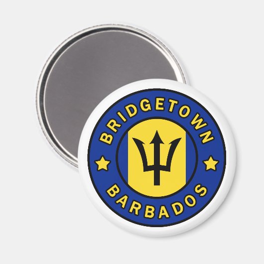 Bridgetown Barbados Magneet (Voorkant / Achterkant)