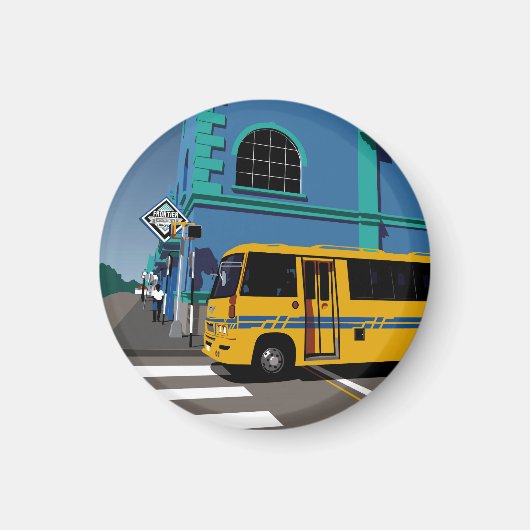 Bridgetown Barbados Magnet (Voorkant)