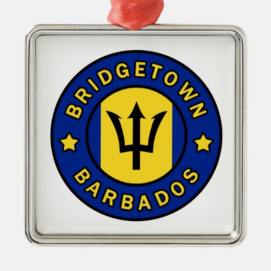Bridgetown Barbados Metalen Ornament (Voorkant)