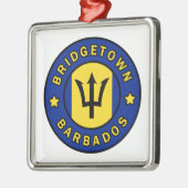 Bridgetown Barbados Metalen Ornament (Links)