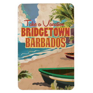 Bridgetown, Barbados Oude Reisposter Magneet