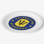 Bridgetown Barbados Papieren Bordje (Gekanteld)