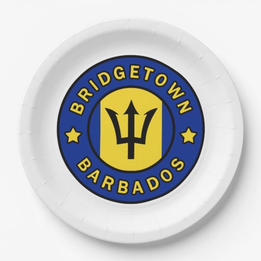 Bridgetown Barbados Papieren Bordje (Voorkant)