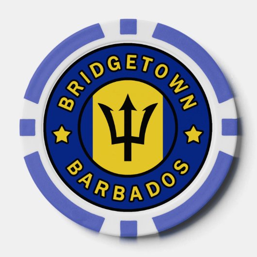 Bridgetown Barbados Poker Chips (Voorkant)