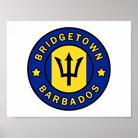 Bridgetown Barbados Poster (Voorkant)