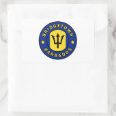Bridgetown Barbados Rechthoekige Sticker (Tas)