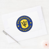 Bridgetown Barbados Rechthoekige Sticker (Envelop)