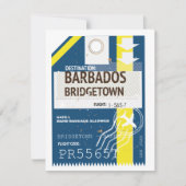 Bridgetown Barbados reis ticket (Voorkant)