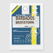 Bridgetown Barbados reis ticket (Voorkant)