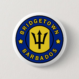 Bridgetown Barbados Ronde Button 5,7 Cm