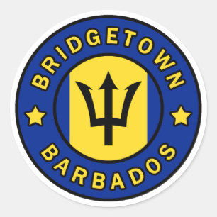 Bridgetown Barbados Ronde Sticker