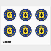 Bridgetown Barbados Ronde Sticker (Vel)
