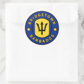 Bridgetown Barbados Ronde Sticker (Tas)