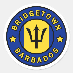 Bridgetown Barbados Ronde Sticker