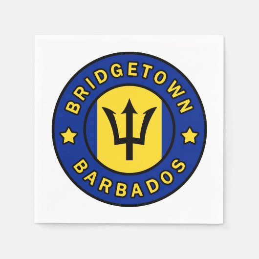 Bridgetown Barbados Servet (Voorkant)