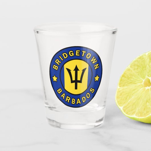 Bridgetown Barbados Shot Glas (Voorkant)
