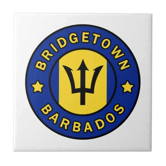 Bridgetown Barbados Tegeltje (Voorkant)