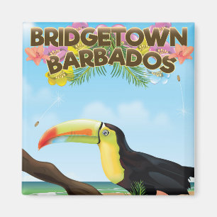 Bridgetown Barbados Toekan reisposter Magneet