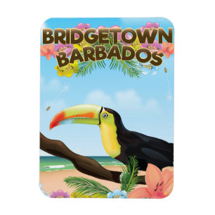 Bridgetown Barbados Toekan reisposter Magneet