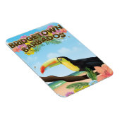 Bridgetown Barbados Toucan-reisposter Magneet (Rechterzijde)