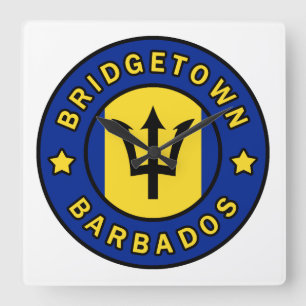 Bridgetown Barbados Vierkante Klok
